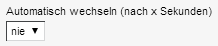 Listenoptionen Bildergalerie - Automatisch wechseln (nach x Sekunden)