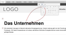 Bedingter Umbruch in Überschrift