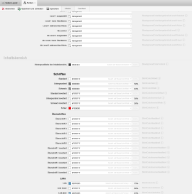 colors.scss Standard (dunkler Hintergrund)