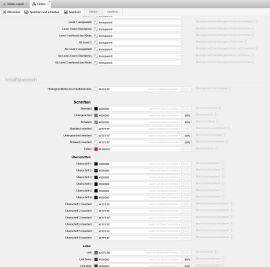 colors.scss Standard (heller Hintergrund)