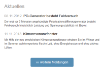 Liste mit mehr-Link