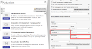 Datums-Untervariante Kalenderblatt einstellen
