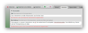Metadaten Bearbeitung - Zeichenanzahl/Länge überschritten