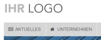 Navigations-Hauptpunkte mit Font Awesome Icons