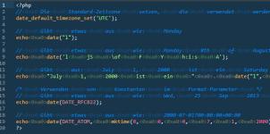 PHP-Code von php.net (date)