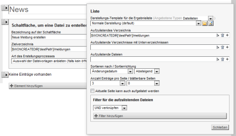 $WONCREATEDIR['destPath'] Platzhalter innerhalb der Datei der Verzeichnisvorlage news/index.php