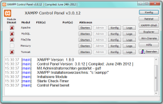 XAMPP Windows Installation - XAMPP Control Panel