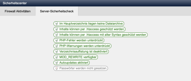 Server-Sicherheitscheck