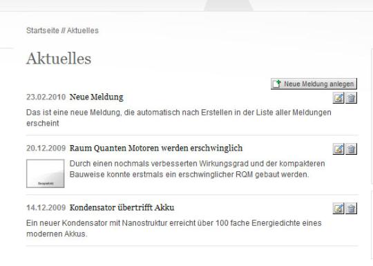 Beispiel für eine Liste