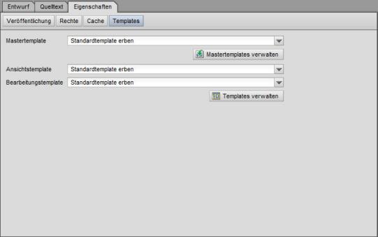 Dtei-Eigenschaften - Templates