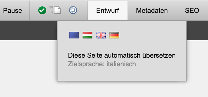 Version 15: Sprach-Übersetzung per Klick mit DeepL-Schnittstelle